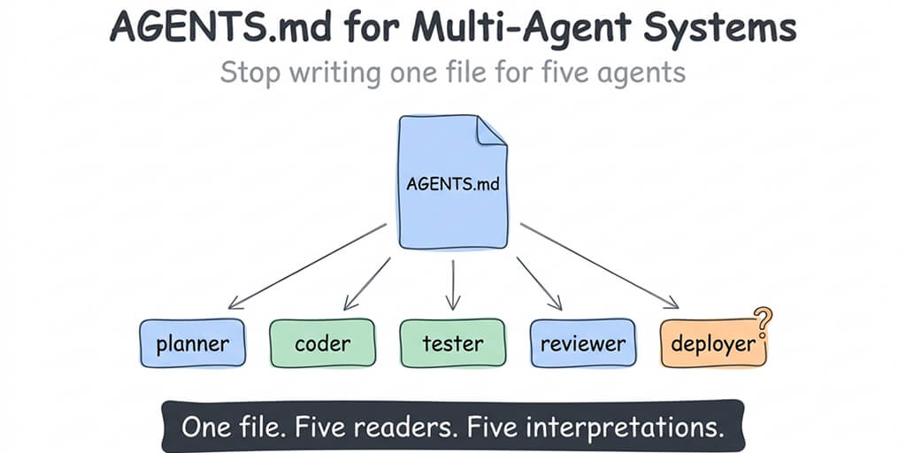 AGENTS.md for Multi-Agent Systems: Stop Writing One File for Five Agents