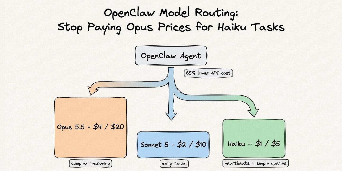 OpenClaw Model Routing: Cut API Costs 65% With One Fix